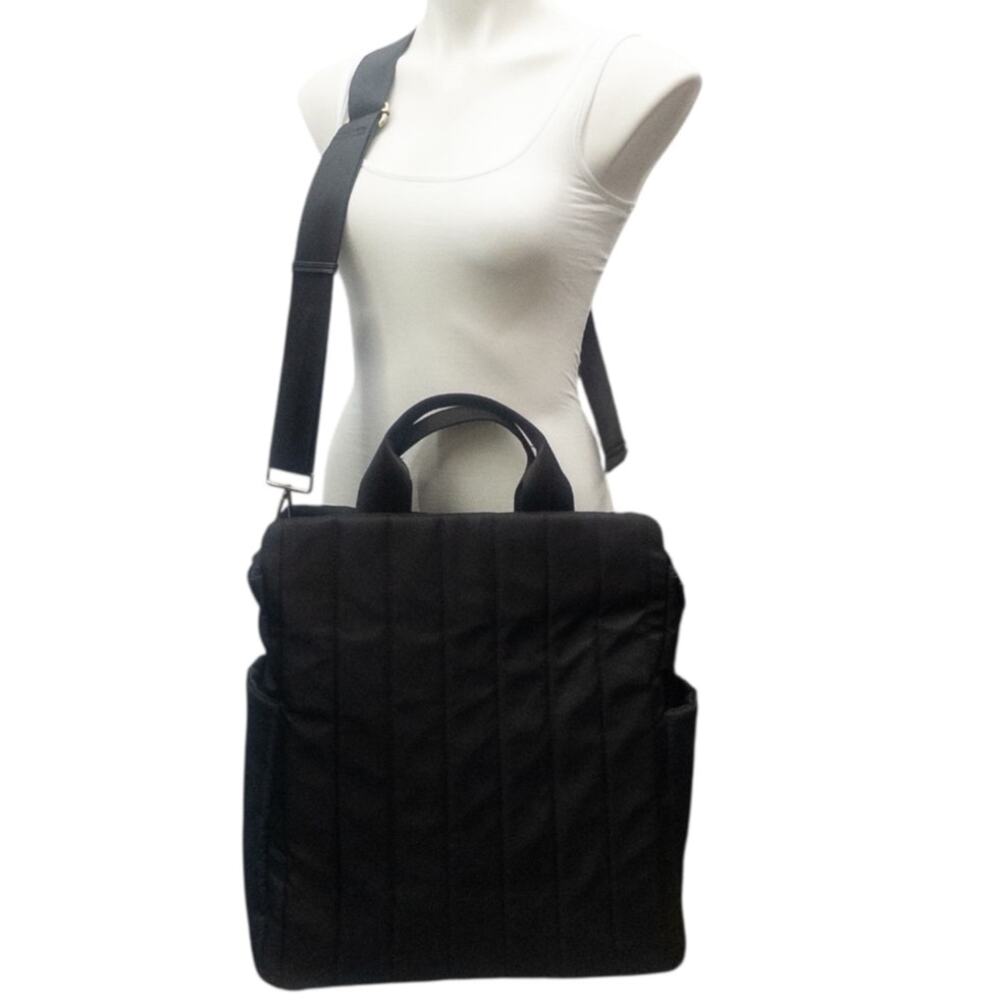Urban Originals Wild Horses Convertible Backpack Tote Black Nylon Like New